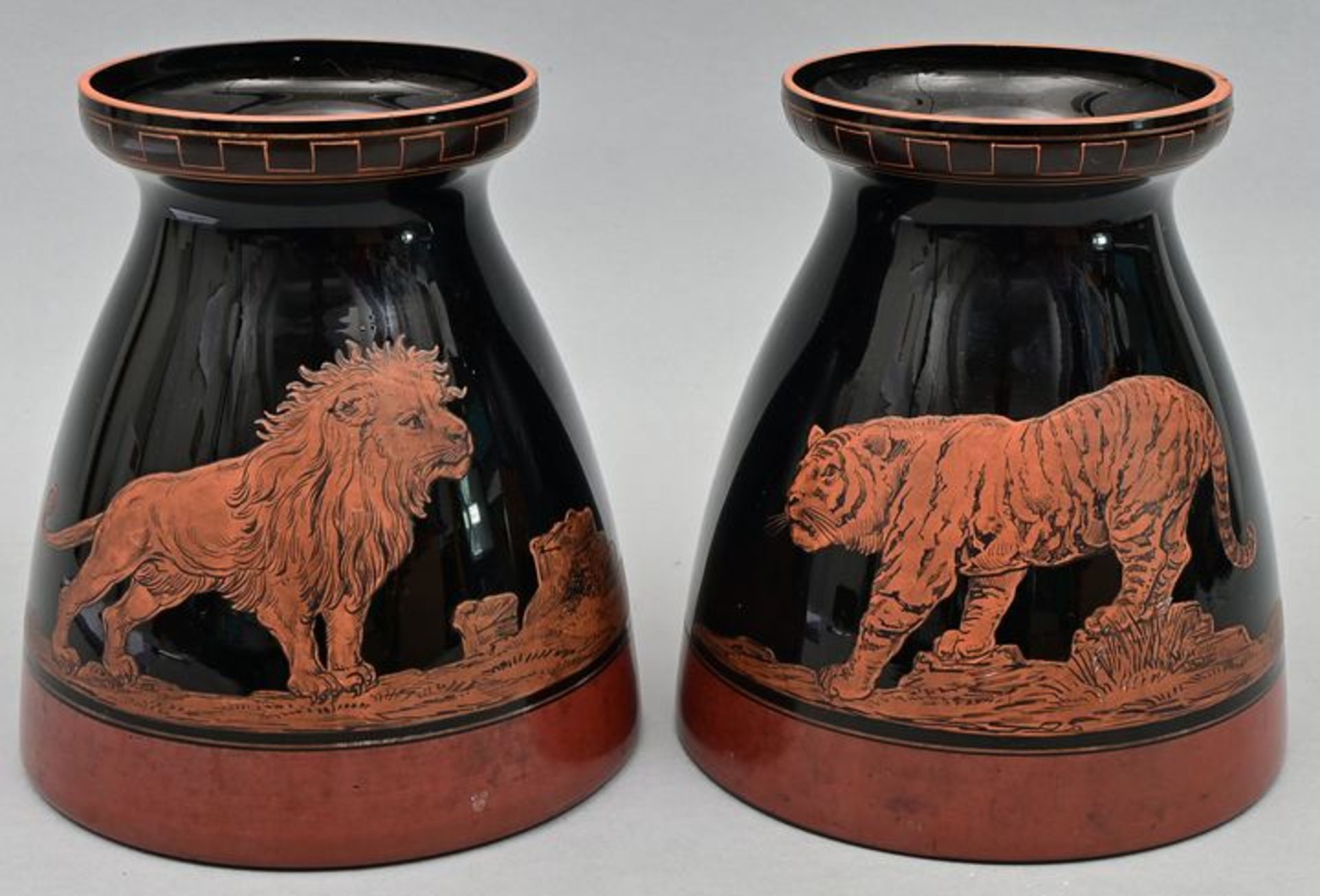 Exceptionelles Vasenpaar/ a pair of extraordinary vases