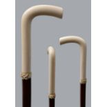 Spazierstock mit Elfenbeingriff / Cane with ivory handle