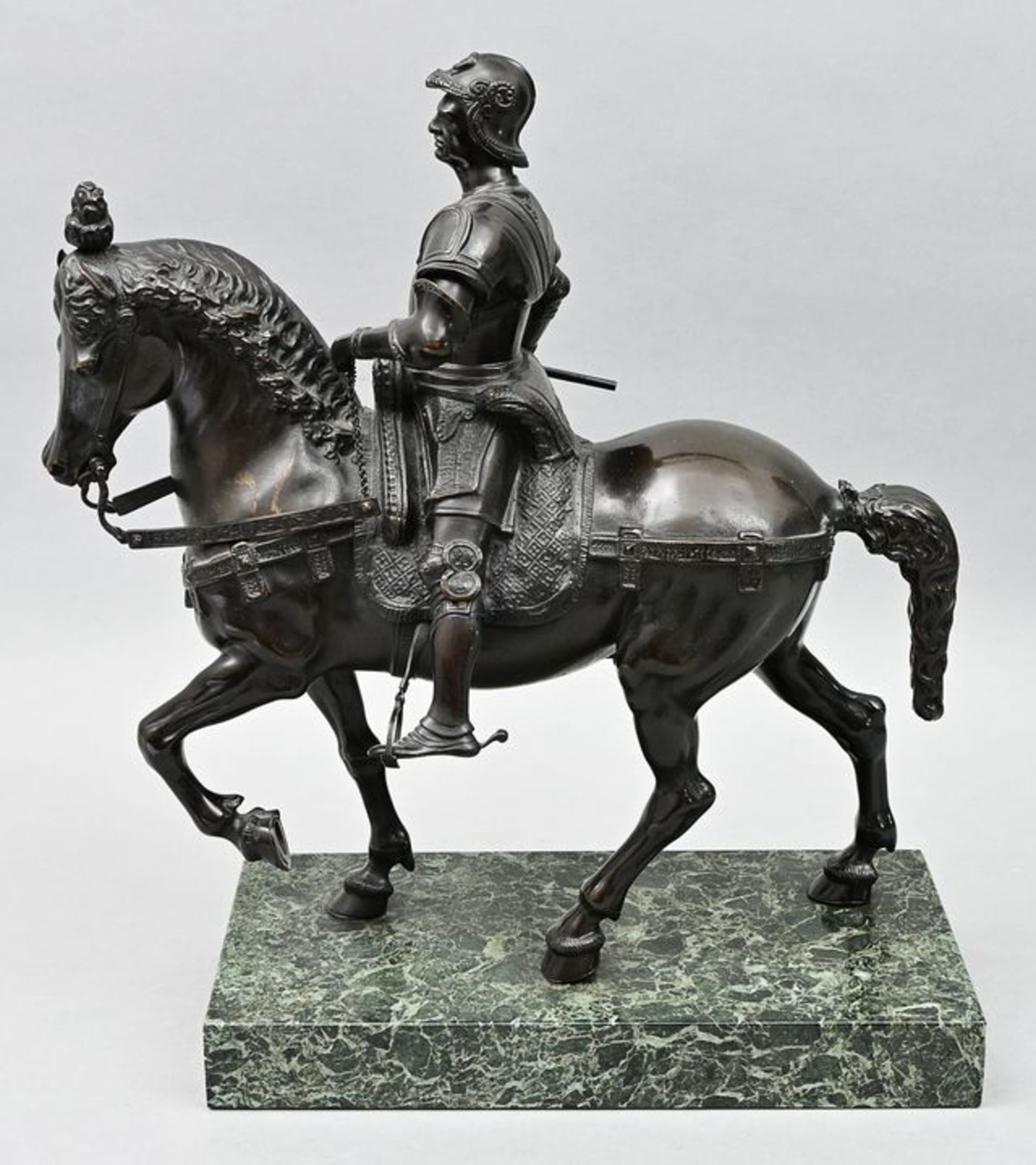 Reiterstandbild Bartolomeo Colleoni / bronze figure - Image 2 of 5