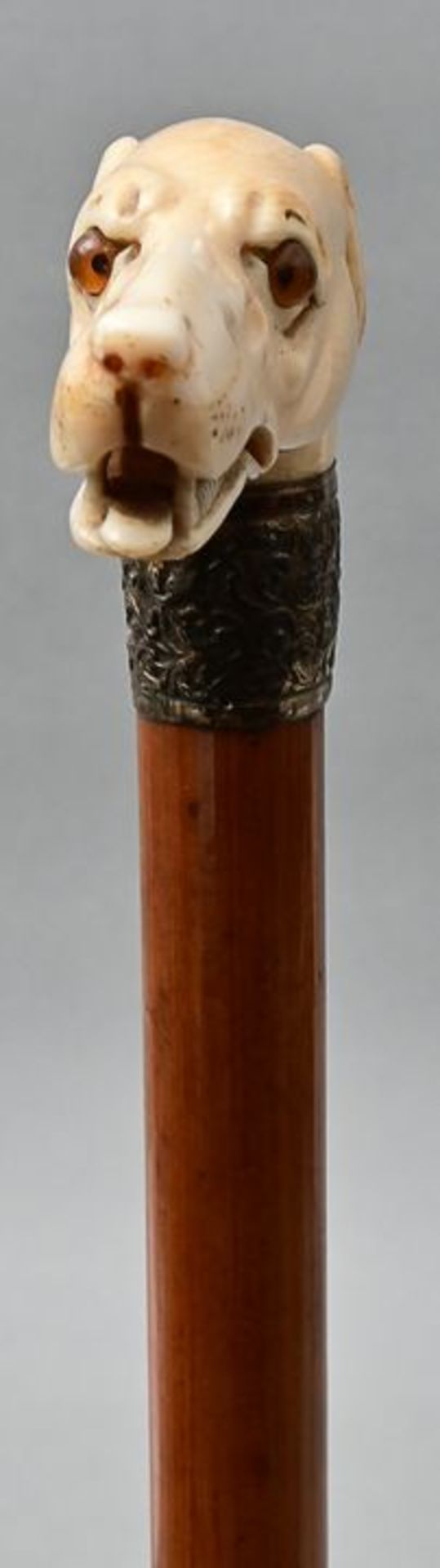 Spazierstock mit Elfenbeinknauf / Cane with ivory knob - Image 4 of 7