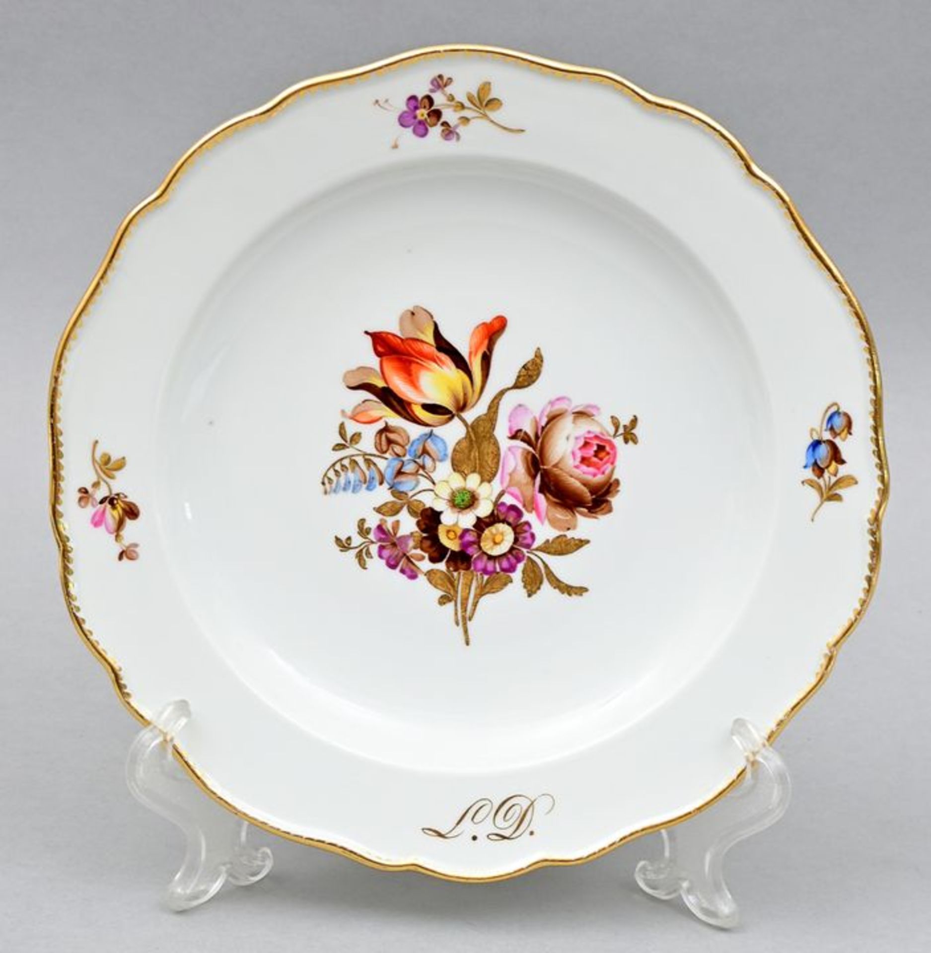 Teller mit Monogramm/ monogram plate