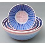 Satz von 5 Schüsseln, H. Bollhagen / Set of five bowls