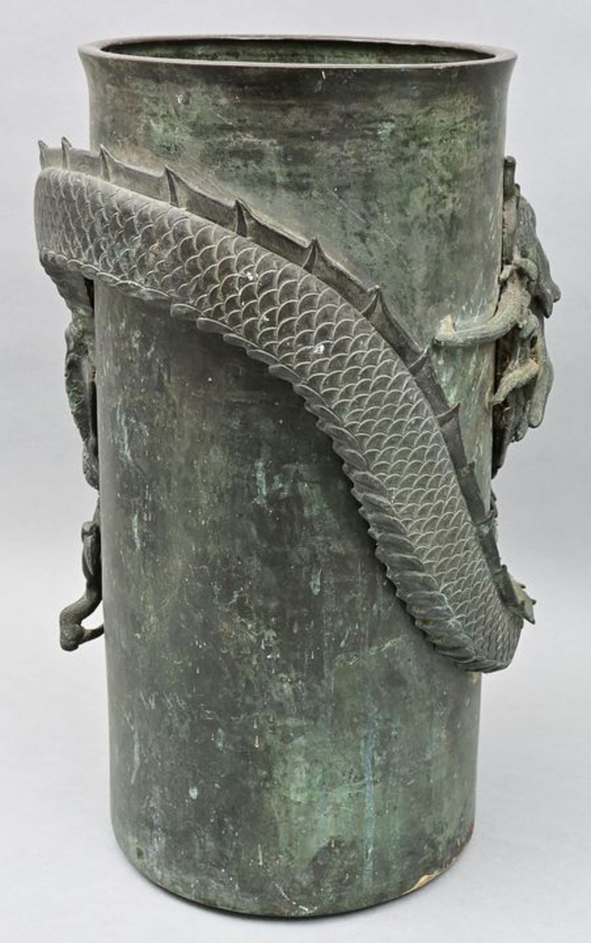 Große Bronzevase/ bronze vase - Bild 6 aus 7