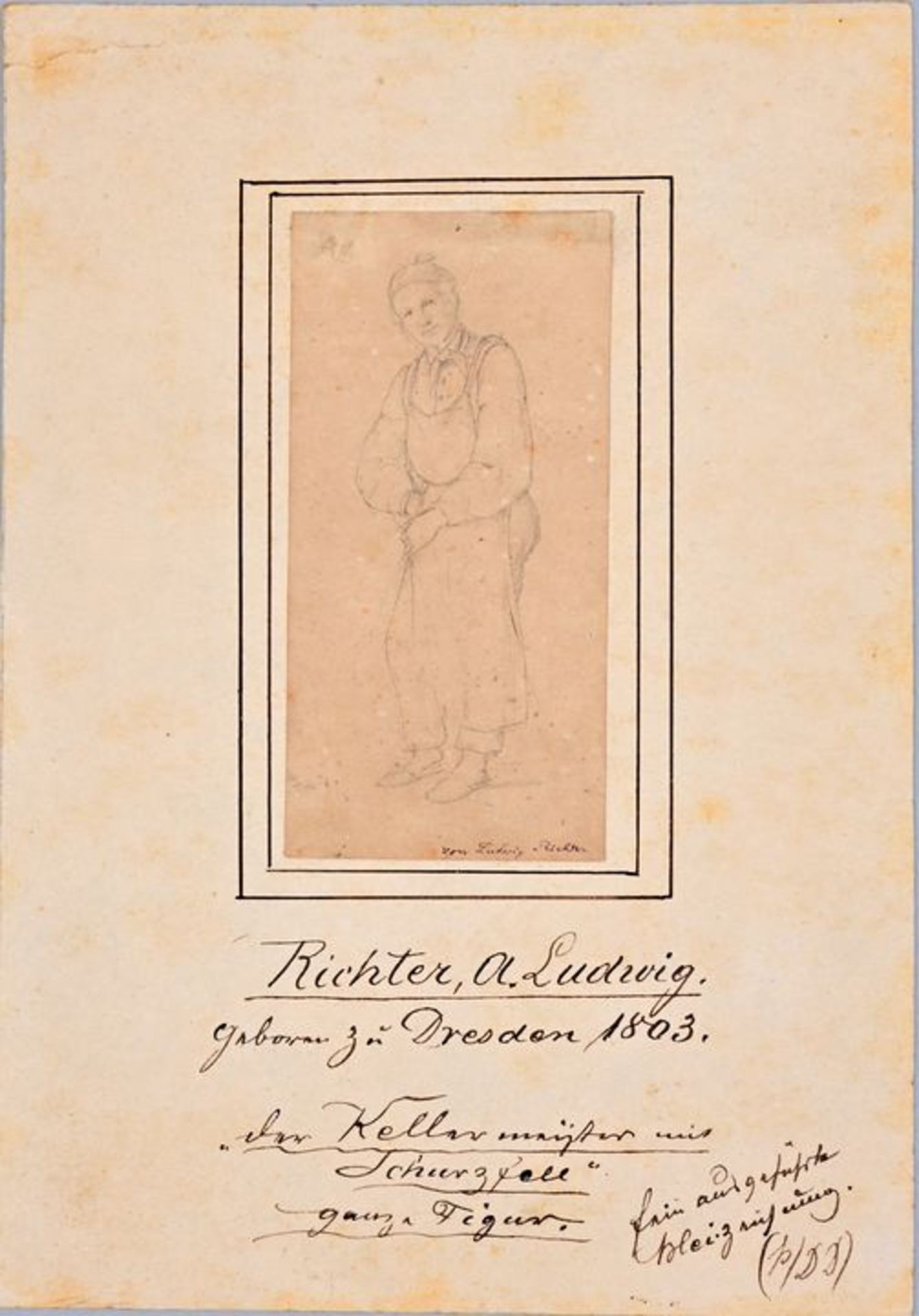 Richter, Ludwig, Kellermeister / Richter, Ludwig, drawing