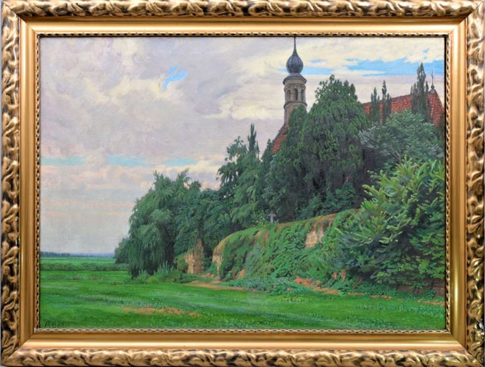 Böhm, Richard, Kirche von Hosterwitz / landscape - Image 2 of 5