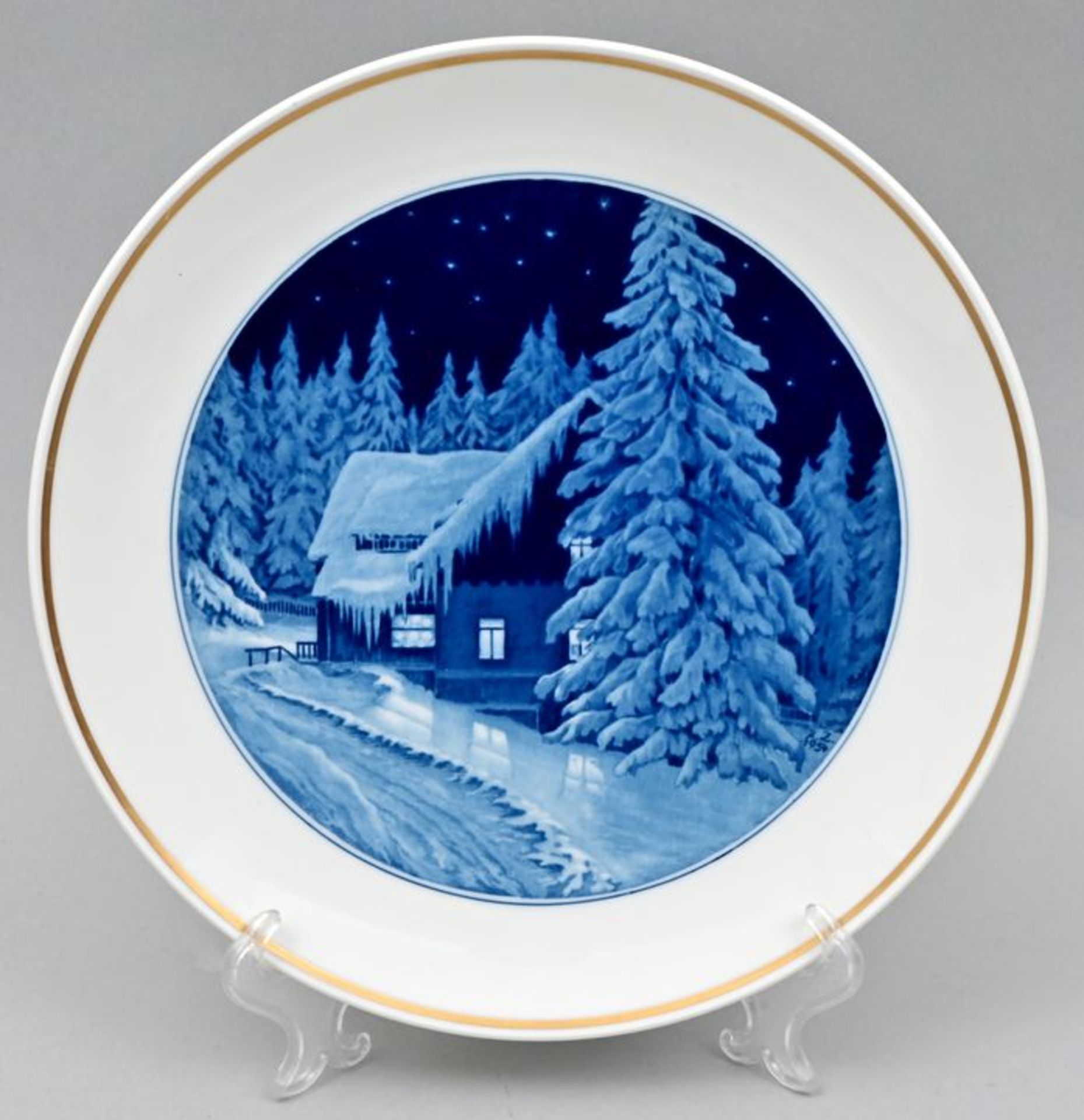 Weihnachtsteller Meissen/ wall plate