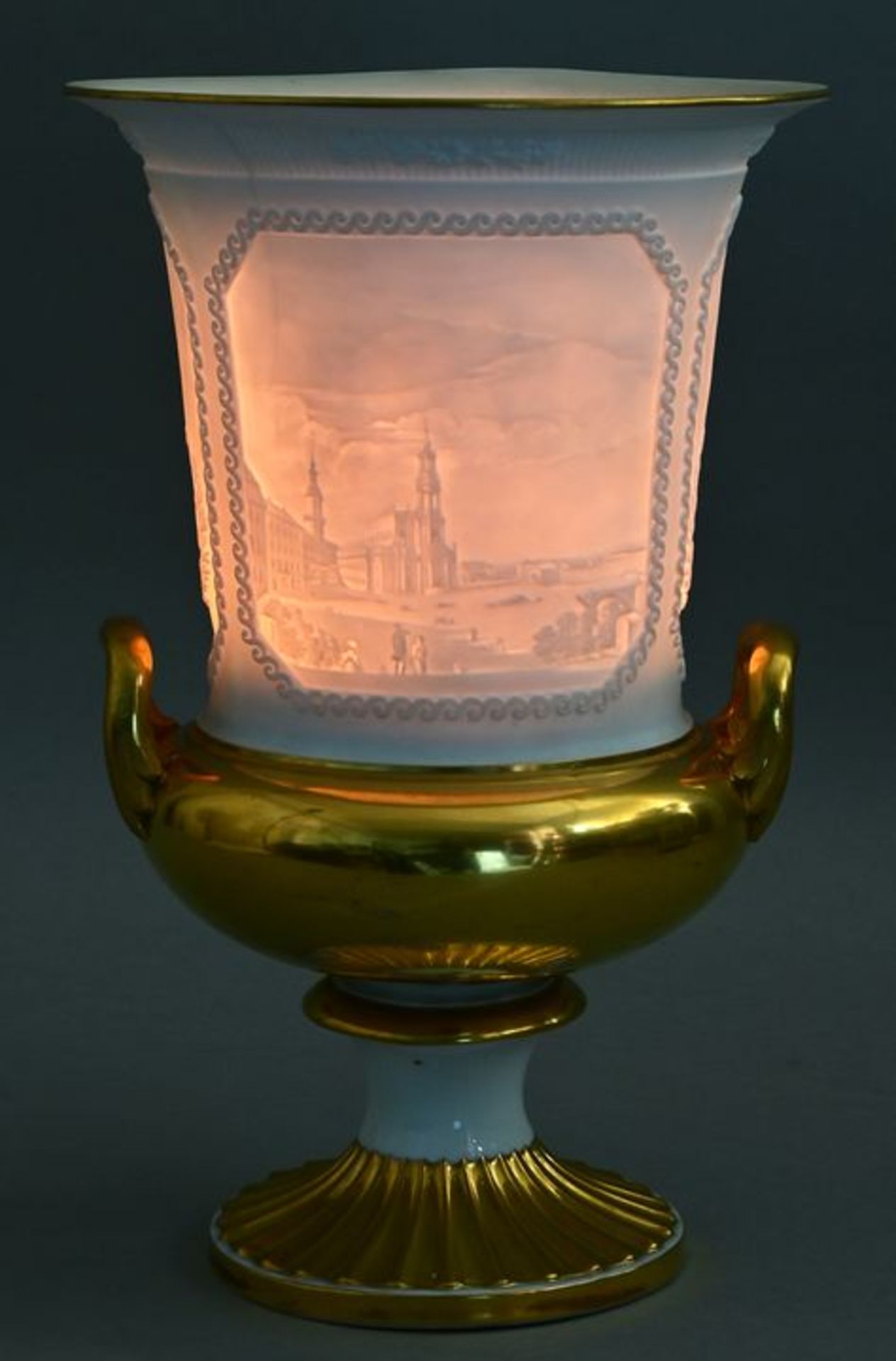 Vase mit Lithophanie/ lithophanic vase - Bild 2 aus 8