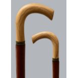 Damenspazierstock mit Elfenbeingriff / Ladies cane with ivory handle