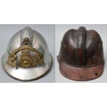 Helme Feuerwehr und Bergbau/ two helmets