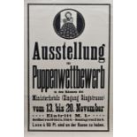 Plakat Puppenwettbewerb / Poster Doll competition