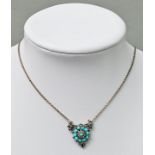 Biedermeier-Kette/ necklace with pendant