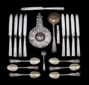 A SMALL COLLECTION OF SILVER FLATWARE