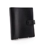 LOUIS VUITTON, AGENDA, LARGE BLACK EPI LEATHER ORGANISER