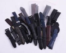 A COLLECTION OF LEATHER WATCH STRAPS