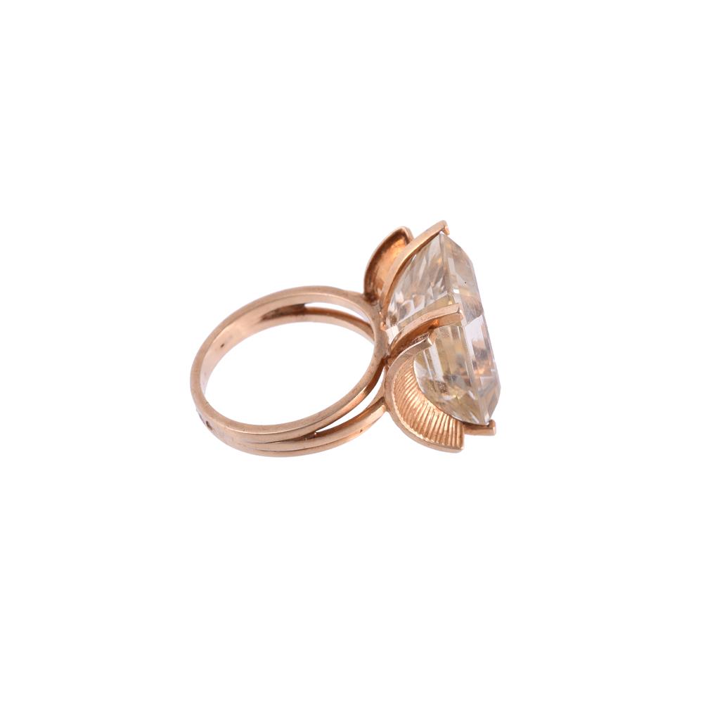 A 1960S CITRINE DRESS RING - Image 2 of 2