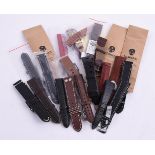 Y A COLLECTION OF LEATHER WATCH STRAPS