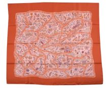 HERMES, CHEMINS DE GARRIGUE, A SILK SCARF