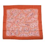 HERMES, CHEMINS DE GARRIGUE, A SILK SCARF