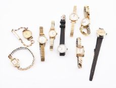 A COLLECTION OF OMEGA LADIES WRIST WATCHES