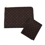 LOUIS VUITTON, MONOGRAM, DOCUMENT WALLET AND SMALLER DOCUMENT FOLDER (2)