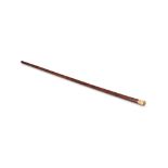 Y AN 18 CARAT GOLD MOUNTED TORTOISESHELL CANE