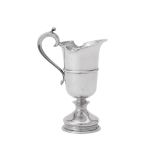 A SILVER HELMET SHAPE CREAM JUG OF GOOD GAUGE, HISTORICAL HEIRLOOMS LTD