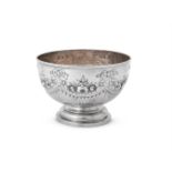 A LATE VICTORIAN SILVER ROSE BOWL, CHARLES STUART HARRIS