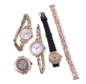 FOUR ASSORTED WRIST WATCHES