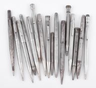YARD-O-LED, A COLLECTION OF SILVER COLOURED PENCILS