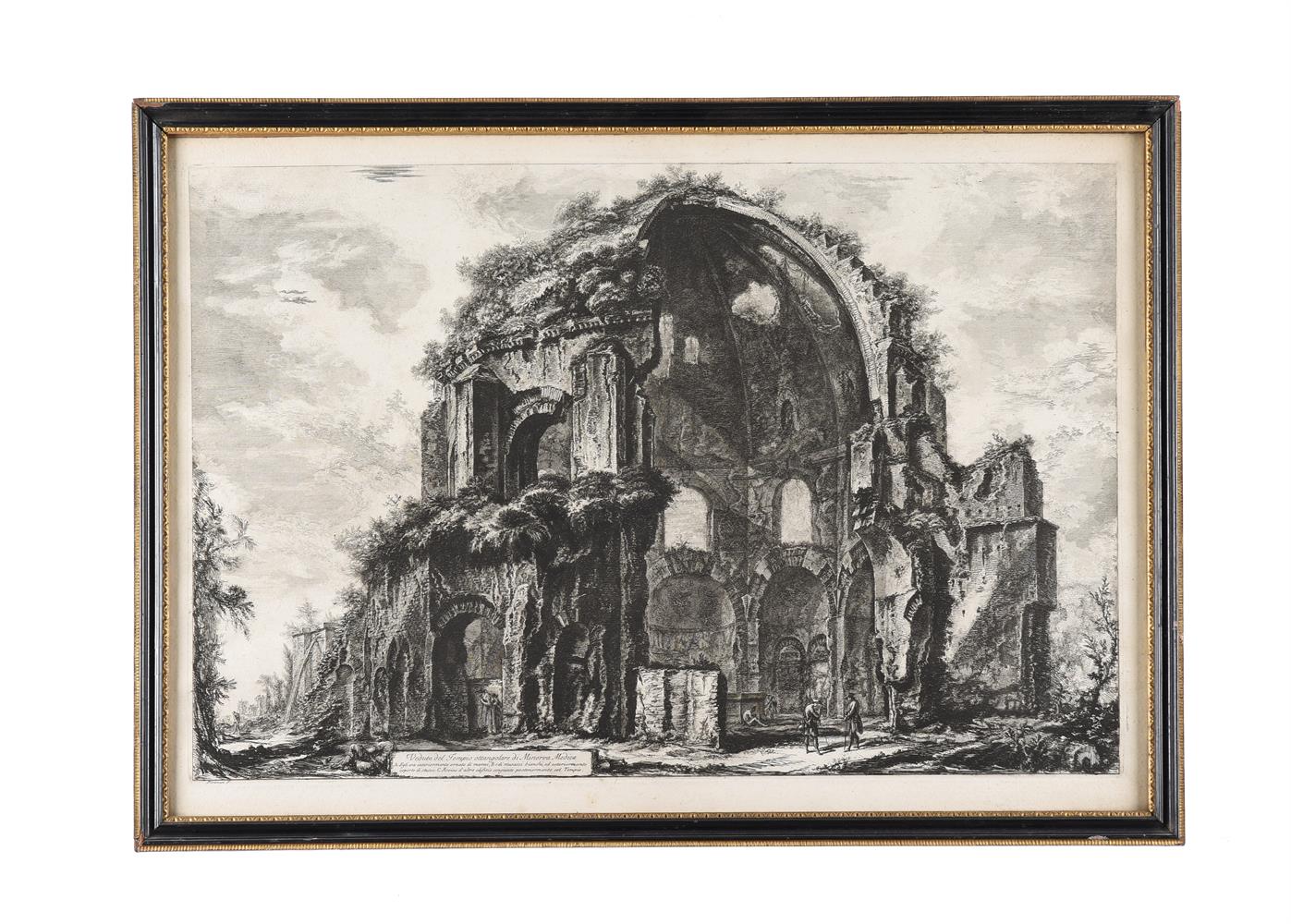 A set of six etchings after Francesco Piranesi - Image 3 of 7