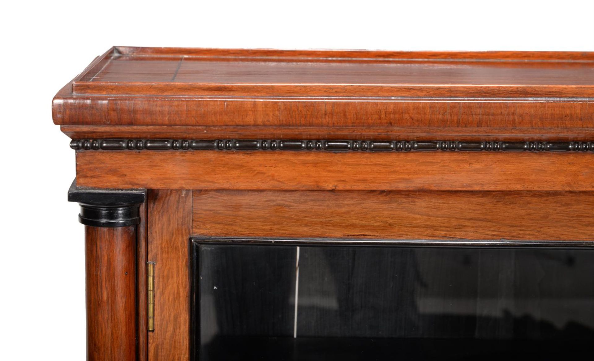 A pair of mahogany and partridge wood pier cabinets in 19th century style - Bild 3 aus 4