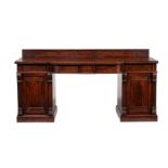 A George IV mahogany sideboard