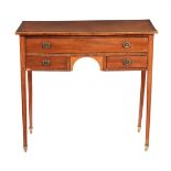 A George III mahogany and inlaid side table