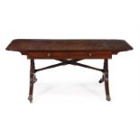 A George IV Irish mahogany sofa table