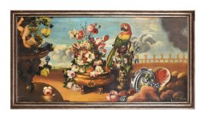 Guiliano Accordi (20th century), Still life of flowers and fruit