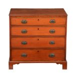 A George III mahogany chest of drawers