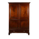 A George III mahogany wardrobe