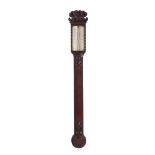 Y A Victorian mahogany stick barometer