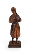 A Continental softwood carved female figure