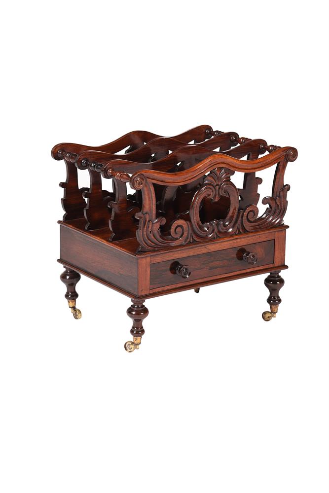 Y An early Victorian rosewood Canterbury - Image 2 of 2