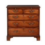 An early George III mahogany chest of drawers