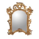 A George III giltwood wall mirror