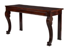 A George IV mahogany serving or hall table
