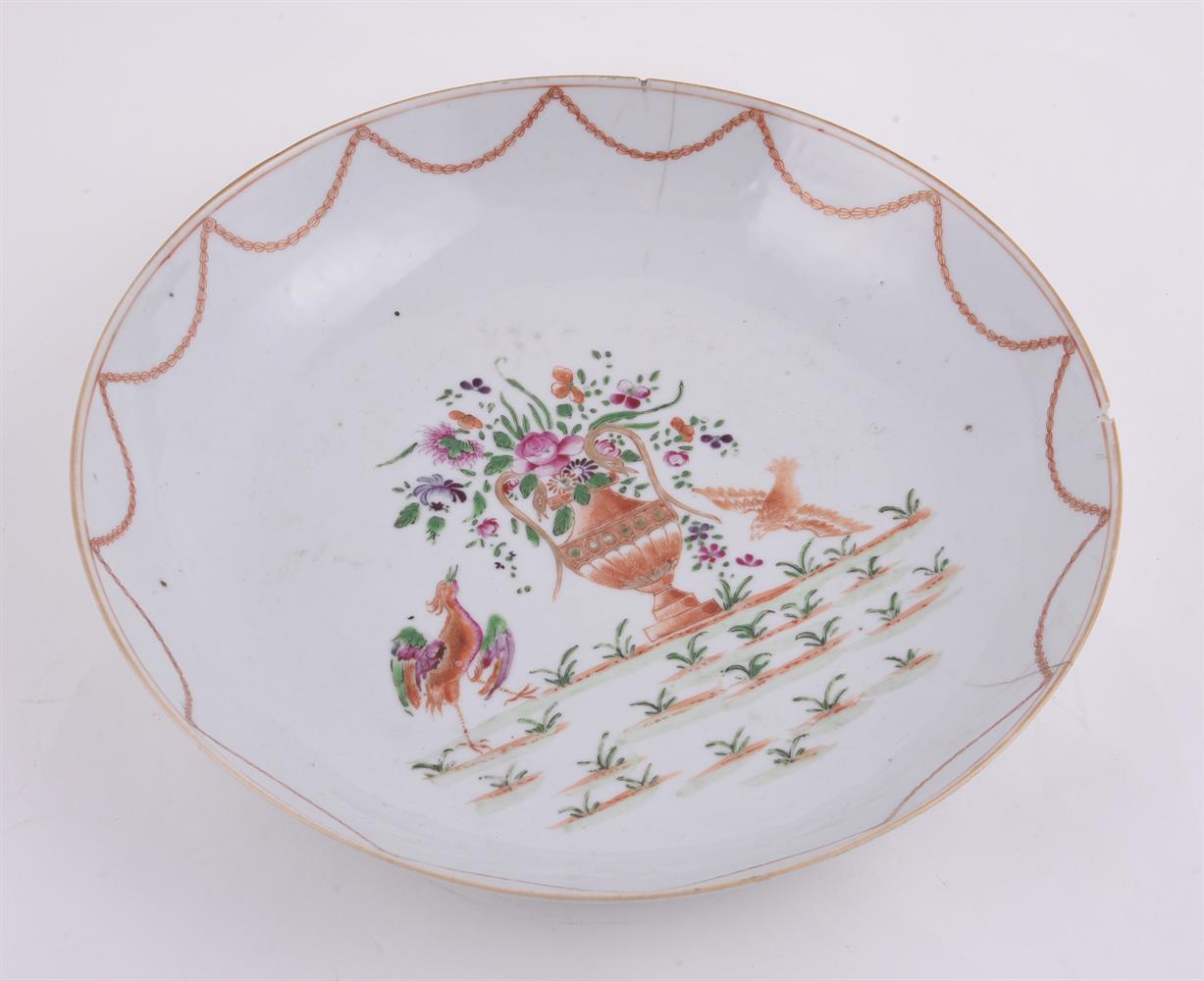 A Chinese Famille Rose oval serving dish - Image 2 of 5
