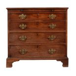 A George II mahogany chest of drawers