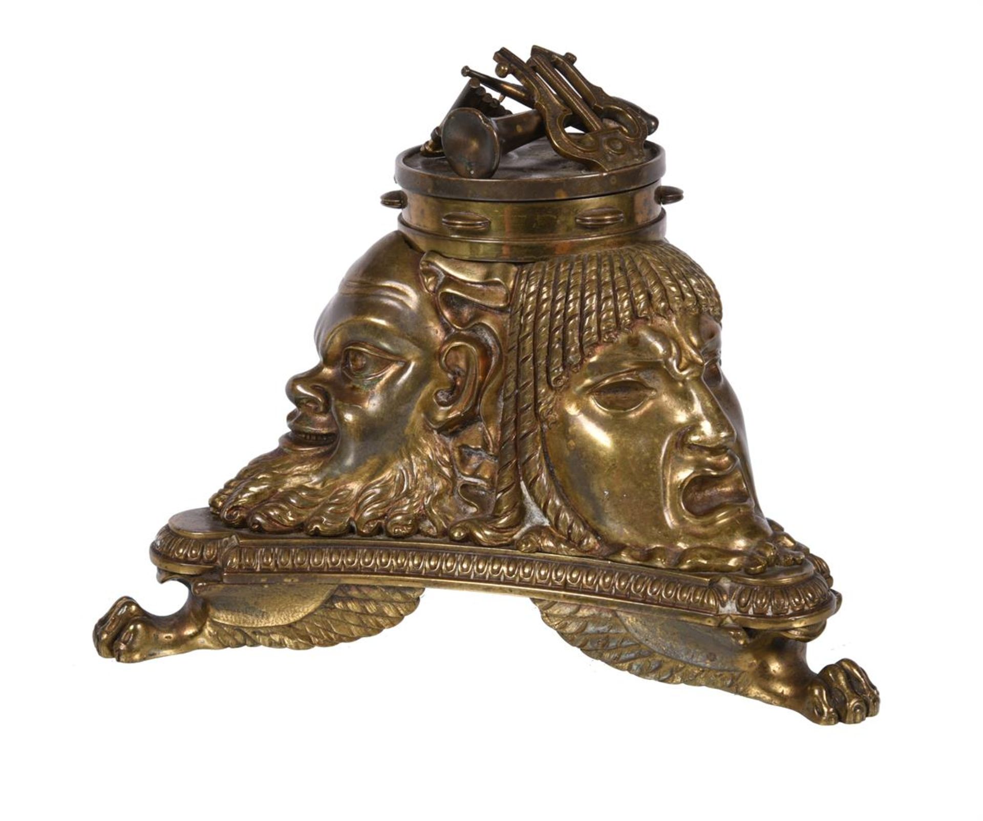 A French bronze inkwell, second half 19th century - Image 2 of 3