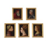 Italian School (19th century), A collection of five portraits after the Old Masters (5)