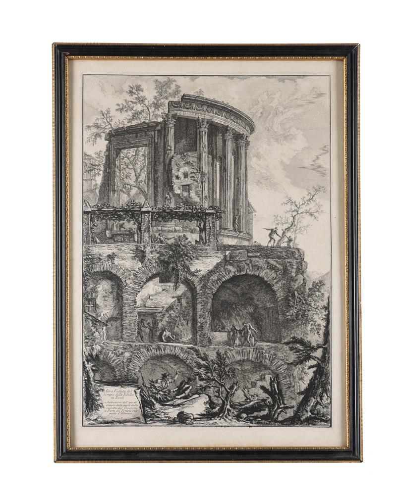 A set of six etchings after Francesco Piranesi - Image 2 of 7