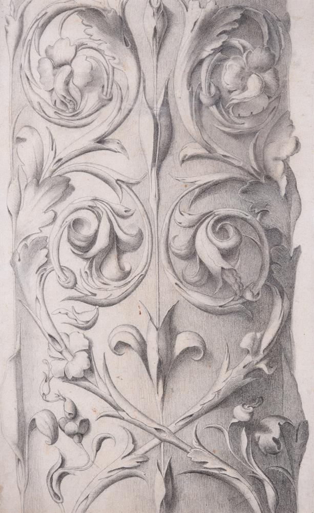 English School (19th Century), Two studies of architectural ornament - Image 4 of 4