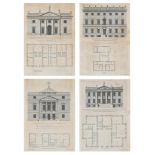 After Colin Campbell, A set of six architectural designs
